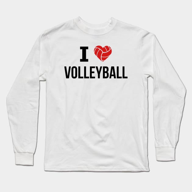 I love Volleyball Long Sleeve T-Shirt by swiftscuba